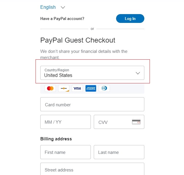 Payment country